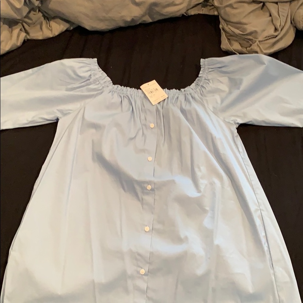 Light blue babydoll top